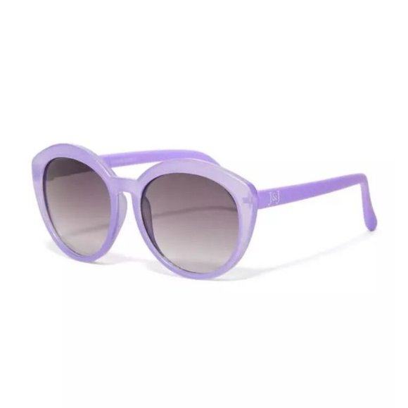 NWT Janie And Jack Round Sunglasses 0-2 Years Lavender Tinted UV Lenses Summer - Picture 1 of 10